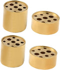 VOSAREA 4pcs Copper Incense Holders, 9-Hole Multi-Hole Incense Stick Bases, Small Retro Copper Burner Accessories for Meditation Room, Yoga Studio & Home Decor