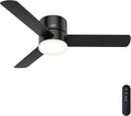 Hunter Minimus, Indoor, Ceiling Fan, with LED Light, 52 inch, Matte Black