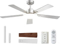 addlon Ceiling Fans with Lights, 52 inch Silver Ceiling fan with Light and Remote Control, Reversible, 3CCT, Dimmable, Noiseless, Ceiling Fan for Bedroom, Farmhouse, living room, Indoor/Outdoor Use