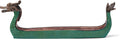 Comeon Retro Incense Burners Traditional Chinese Design Dragon Boat Incense Stick Holder Burner Hand Carved Carving Censer Ornaments (Green)
