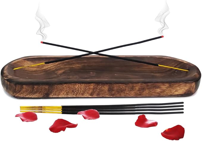 Incense Tray Burner Holder Plate for Sticks Cones Ash Catcher Boat Style