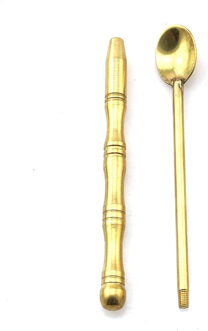 heyous 2pcs Incense Tools Set 148mm Incense Equipment Copper Spoon and Shovel for Incense Burner Yoga Meditation Room