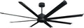 84 Inch HVLS Industrial Ceiling Fan, Large Ceiling Fan with Remote Control, 13500 CFM High Airflow Commercial Fan for Garage Gym Shop Warehouse, Quiet DC Motor, 6 Speeds, 8 Aluminum Blades