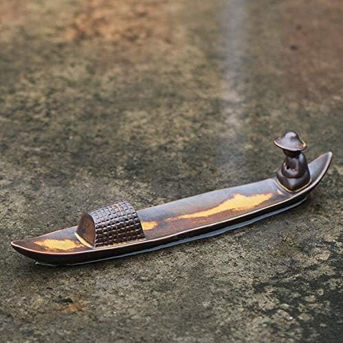 Fishing Boat Style Ceramic Incense Holder