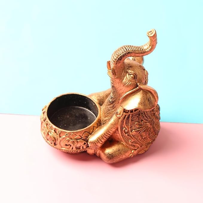 1 Pc Looking Up Elephant Incense Holder - Incense Burner & Craft Ornament for Spa, Yoga, Meditation, Home & Room Decor