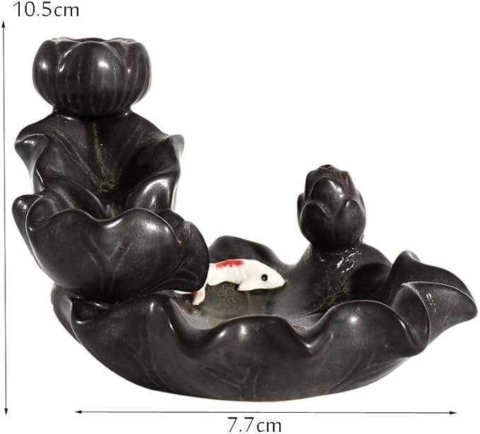 Ceramics Lotus Flower Incense Burner, Aromatherapy, Home Decor