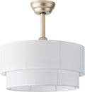 SYDACG 20 Inch Gold Ceiling Fans with Lights Flush Mount, Boho Ceiling Fan with Light Remote Control, Caged Enclosed Wood Beaded 6 Speeds for Bedroom, Nursery, Living Room