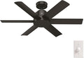 Hunter Kennicott, Outdoor or Indoor, Ceiling Fan, 44 inch, Premier Bronze | SureSpeed high velocity airflow and no-light design suit covered patios, porches, offices, or small rooms with easy setup.