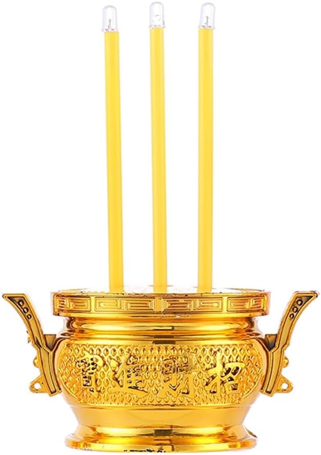 Zerodeko Led Electronic Incense Burner 5.51In Flameless Buddha Censer for Home D Cor and Meditation with Decorative Led Lighting
