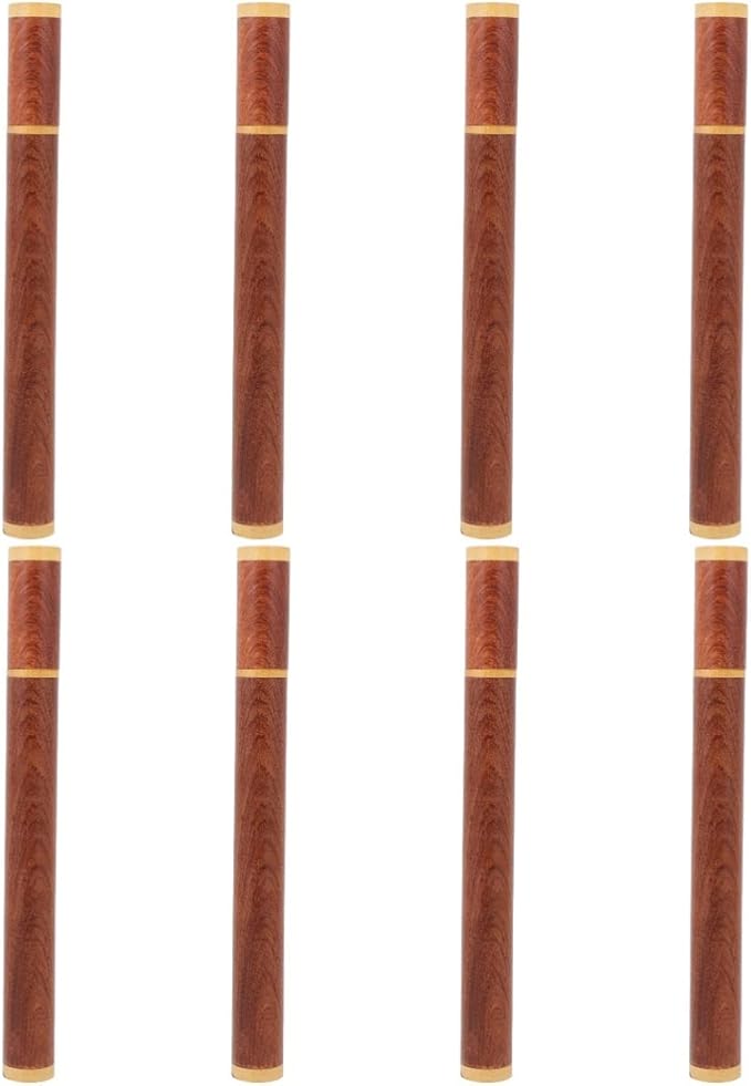 ARTIBETTER Wooden Incense Holder Tube with Lid 9.44X6.92X0.86In Smooth Natural Aromatherapy Storage Compact Incense Stick Holder for Home Decor Meditation