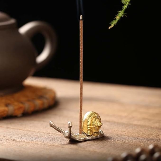 2Pcs Snail Shaped Incense Holder, Vintage Style, Animal Shaped Home Vintage Incense Holders