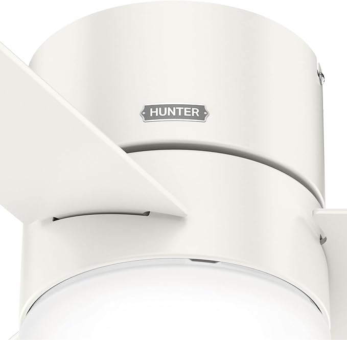 Hunter Minimus, Indoor, Ceiling Fan, with LED Light, 52 inch, Fresh White