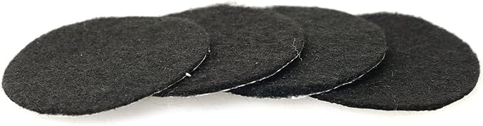5pcs Incense Burner Black Ash Catcher Pad 45mm Fireproof Mat High Temperature Cotton Pad Fire Cotton Incense Burner Accessories Fit for Incense Sticks Coils