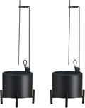 2 Pack Incense Burner, Anti-Ash Flying Metal Incense Holder，Incense Holder for Sticks，with Iron Catcher and Stabilizing Base Four-Legged Base,Perfect for Meditation Yoga, Home Decor