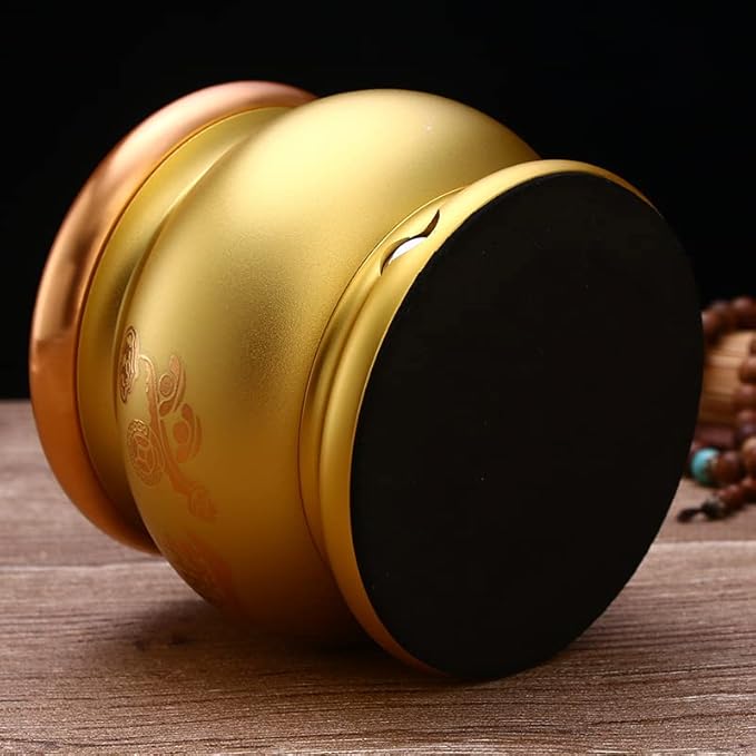 Copper Alloy LED Electric Incense Burner with USB Rechargeable Battery - Ideal for Buddhist Supplies