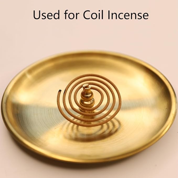 5 in1Incense Burner,Palo Santo Holder,Sage Holder, Incense Holder with Ash Catcher for Incense Sticks,Coil Incense,Incense Cones in Devotional Area, Yoga, Meditation Room Home Décor