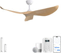 Sofucor 38 Inch Smart Ceiling Fan No Light, Modern Ceiling Fan with Remote Control, Quiet Reversible DC Motor, 6-Speed Noiseless Indoor Ceiling Fan for Bedroom Living Room Covered Patio Porch