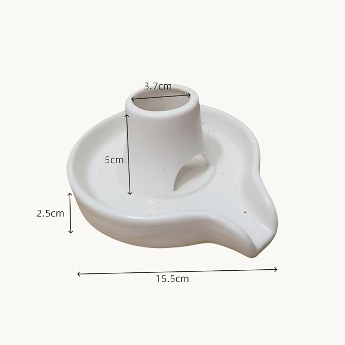 Palo Santo Holder Incense Holder Three-in-one Function Multipurpose Meditation Accessory for White Sage Palo Santo Stick White