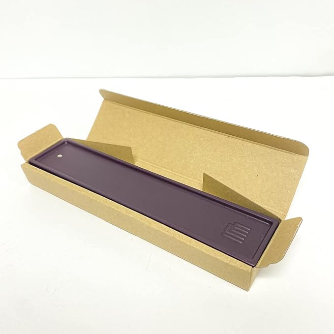 Yukari Ceramic Incense Holder for Bamboo Stick Incense, Purple, Nippon Kodo Japanese Quality Incense Since 1575