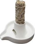 Palo Santo Holder Incense Holder Three-in-one Function Multipurpose Meditation Accessory for White Sage Palo Santo Stick White
