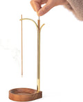 Incense Holder + Storage,Brass Incense Holder for Sticks with Storage, Incense Burner for Meditation Yoga Spa Room Decor