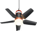 20” Canopy Fan with Lights, 20000mAh Battery Operated Ceiling Fan, Portable Outdoor Camping Fan with Remote Control, 4 Speeds & Dimmable for Canopy, Tent, Gazebo, RV, Garage