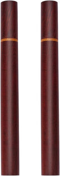 WEBEEDY 2 Pcs Vintage Rosewood Incense Storage for Sticks Portable Incense Holder Organizer Tube Coffee Tea Storage for Home Desk Decor Travel Kitchen Supplies Unique Gift,24.5x2.5cm/9.7x1''