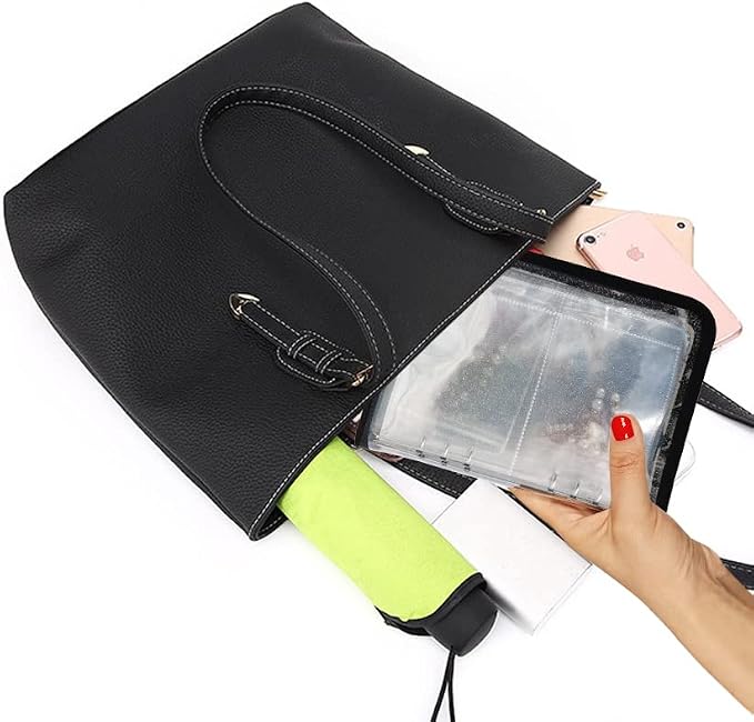 Bracelet Holder Travel Jewelry Organizer Case Transparent Jewelry Storage Book for Earring Necklace Ring with Small Clear Zippered Pouch