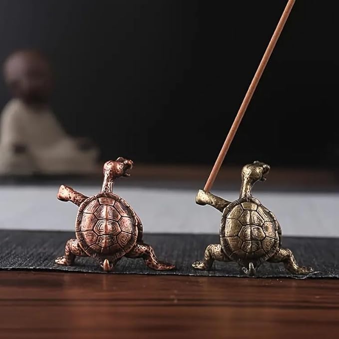 Opexicos 2Pcs Turtle Shaped Incense Burner Incense Stick Burner Incense Stick Rack Incense Stick Holder Home Decor Green Red