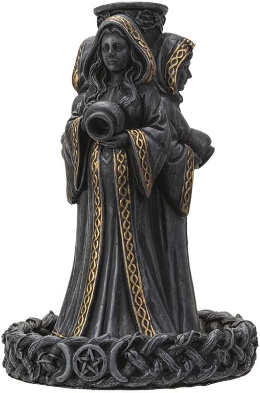 Pacific Giftware Mother Maiden Crone Backflow Incense Burner, 9.25-inch Height, Cold Cast Resin