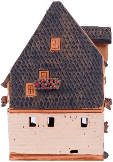 Ceramic Village Houses Collection - Handmade Miniature of Historic Dürer's House in Nuremberg, Germany - Candle, Cone Incense Holder R250