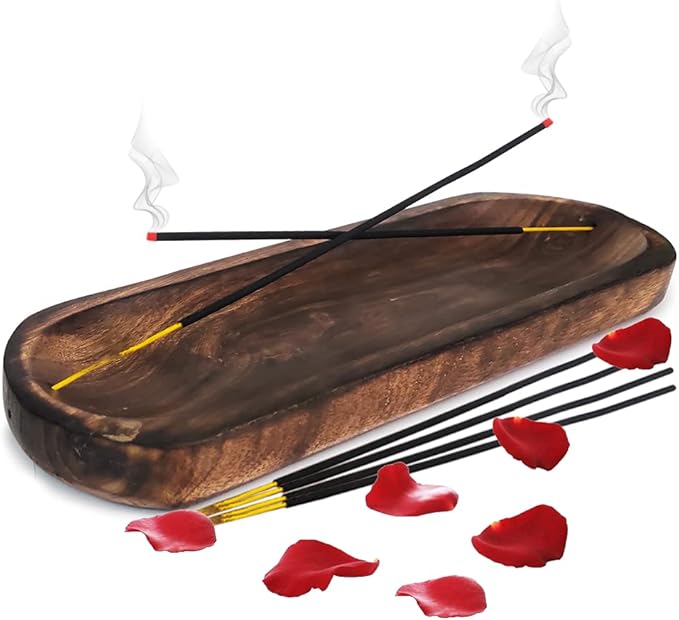 Incense Tray Burner Holder Plate for Sticks Cones Ash Catcher Boat Style