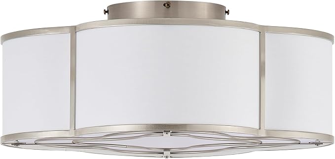 20" Boho Ceiling Fan with Light, Flush Mount Ceiling Fan with Light Remote Control, Enclosed with 6 Speeds for Bedroom, Living Room, Foyer, Nursery