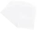 Clear Double-Sided Refill Inner Pages for Transparent Jewelry Storage Book 6 Ring Binder, 20 Sheets 160 Pockets