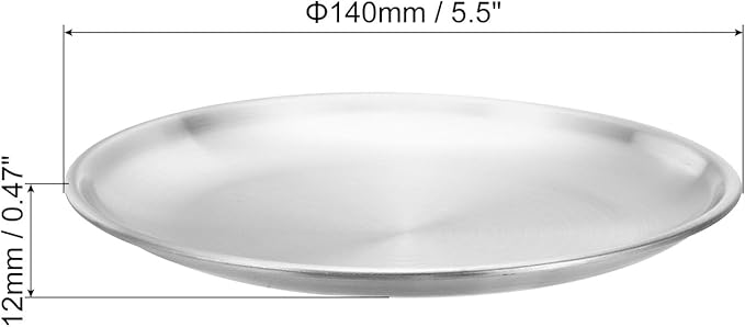PATIKIL 5.5" Dia. Incense Burner Plate, 2 Pack Coil Incense Holder Alloy Ash Catcher Fireproof Incense Cone Pad Tray for Yoga Spa Room Office, Silver Tone
