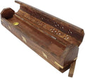 Yajna Traditional-Handmade Incense-Stick-and-Cones-Holder Incense-Burner-ash-Catcher-Stand (Wooden Coffin)