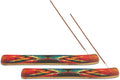NAQSH Wooden Incense Holder Tray for Sticks - Incense Burner Holder - Insense for Table Decorations and Boho Gifts (Multi Abstract)