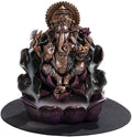 Pacific Giftware Ganesha Sitting on Lotus Backflow Incense Burner Figurine Statue