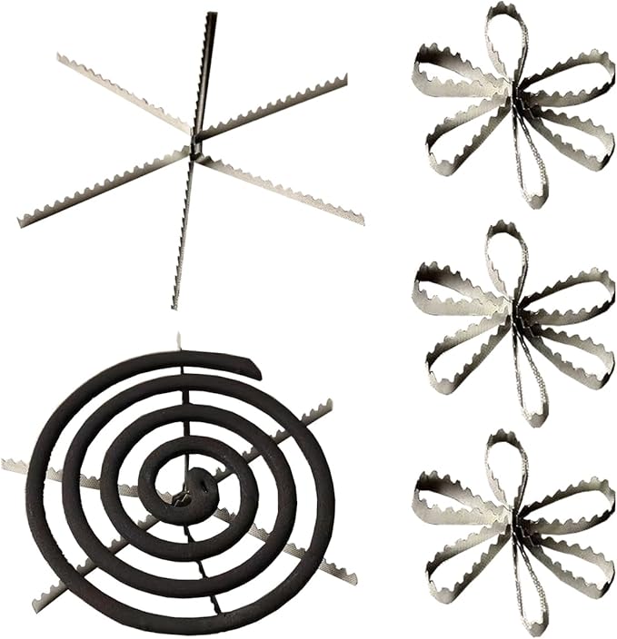 10 Pack Mosquito Repellent Coils Holder Grid Pad Coil Incense Burner Base Rack Charcoal Tablets Screen Grille for Hanging Censer Bakhoor Burner Citronella Coils Coal Disks Charcoal Briquettes