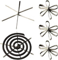 10 Pack Mosquito Repellent Coils Holder Grid Pad Coil Incense Burner Base Rack Charcoal Tablets Screen Grille for Hanging Censer Bakhoor Burner Citronella Coils Coal Disks Charcoal Briquettes