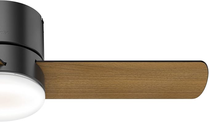 Hunter Minimus, Indoor, Ceiling Fan, with LED Light, 44 inch, Matte Black