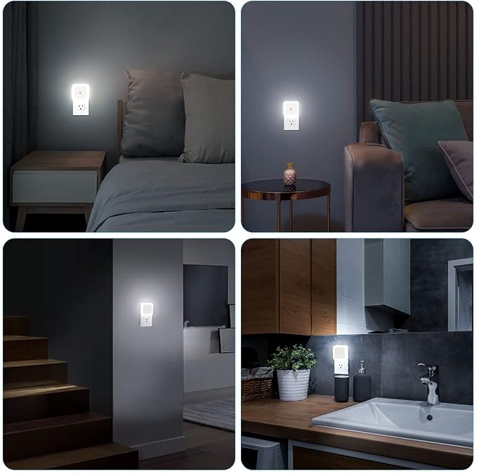 Sujeet Night Light, Night Lights Plug into Wall 8-Pack, Nightlight Plug in Night Light, Dusk to Dawn Night Lamp Led (Soft White)