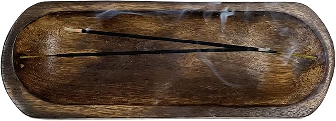 Incense Tray Burner Holder Plate for Sticks Cones Ash Catcher Boat Style