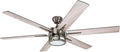 Honeywell Ceiling Fans with Lights, Kaliza LED Indoor Fan w/ 6 Blades, 56 Inch, Gun Metal - Smart Remote-Controlled Fan with Quiet Motor for Home and Bedroom