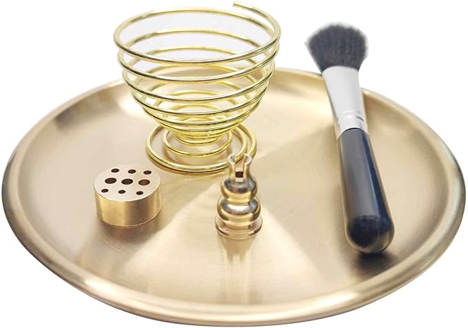 5 in1Incense Burner,Palo Santo Holder,Sage Holder, Incense Holder with Ash Catcher for Incense Sticks,Coil Incense,Incense Cones in Devotional Area, Yoga, Meditation Room Home Décor