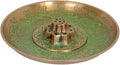 Skywalk Metal Brass Incense Agarbatti Stand Holder, Puja Accessory, Spiritual and Religious |Size-5" Pbs-Ld-46 Standard Green