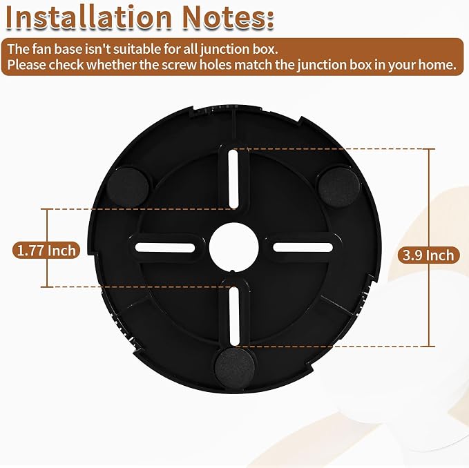 Small Ceiling Fan with Lights, 25 Inch Flush Mount with Remote Control, Reversible Quiet DC Motor, 3 Blades, 6 Speeds, Dimmable LED, Adjustable Color Temperature, Timer