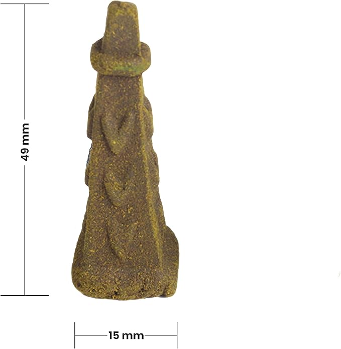 Backflow Natural Incense Waterfall Cones Unique Shape for Backflow Incense for Prayer, Meditation, Relaxation Burner Holder (25 pcs) (Sandalwood, Square Pyramid)