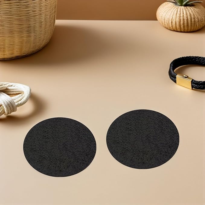VILLCASE Incense Burner Catcher Pad, 3.3 inch Heat Resistant Mat for Incense Burners Fire Retardant Cotton with Aluminum Backing Ideal for Home Use