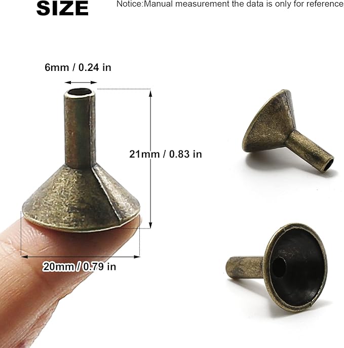EATAKWARD 50PCS Metal Backflow Incense Sticks Holder Small Funnel Shape Incense Cone Tray Base Rack Holder Waterfall Incense Burner